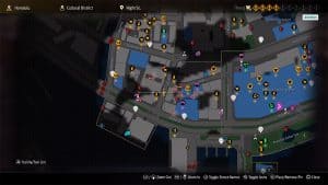 A map showing where to take picture 12 Currently Closed Theater (Cultural District)