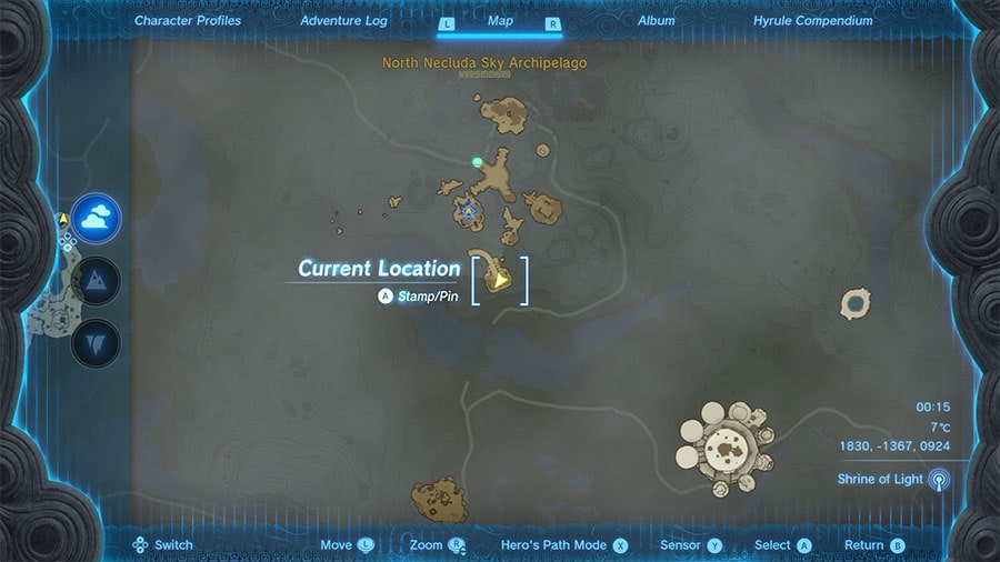 a map showing Where To Find Sundelions In Legend Of Zelda Tears Of The Kingdom