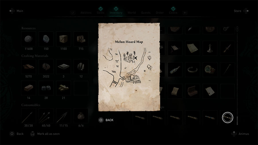 AC Valhalla Siege Of Paris Melun Hoard Map Guide