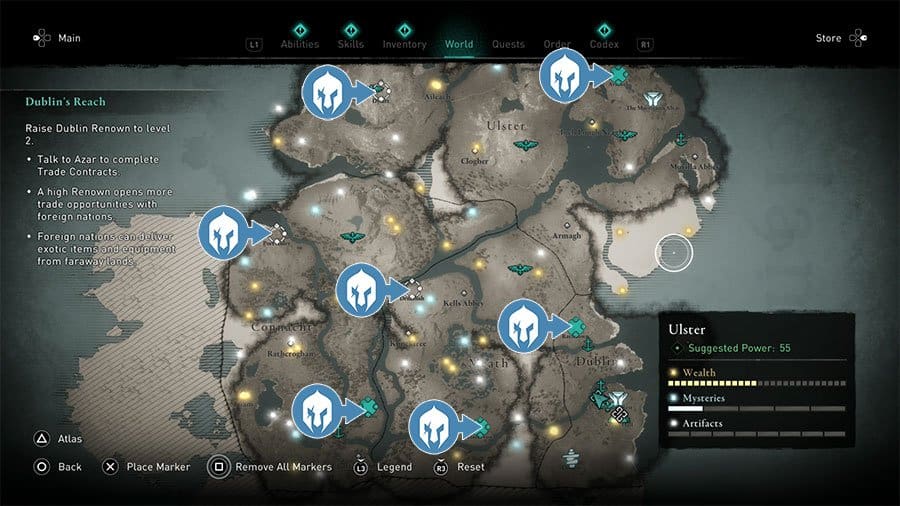 AC Valhalla Wrath of the Druids Trade Posts Location Guide