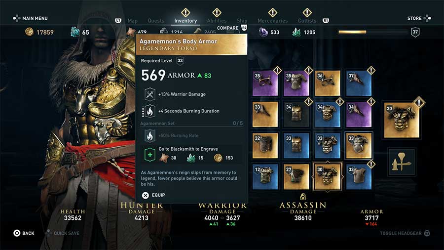 Agamemnons Body Armor