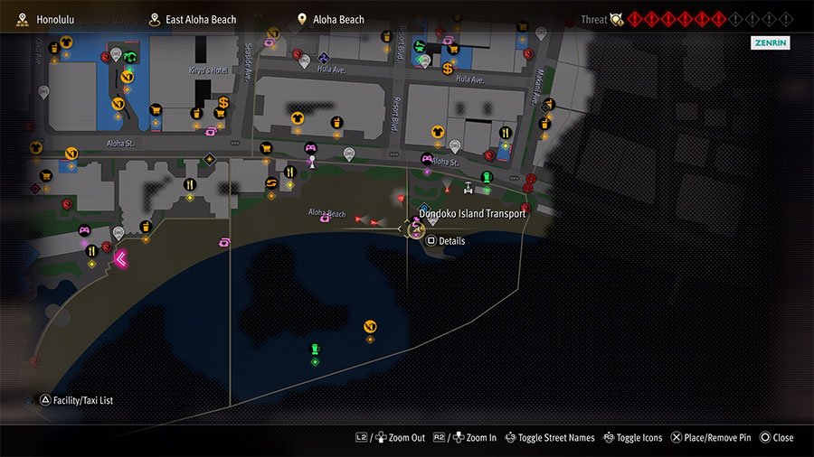 A map showing where to recruit Dondoko Island Guest Asakura