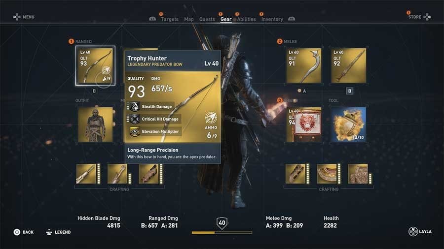 Best Weapons In Assassins Creed Origins - Trophy Hunter