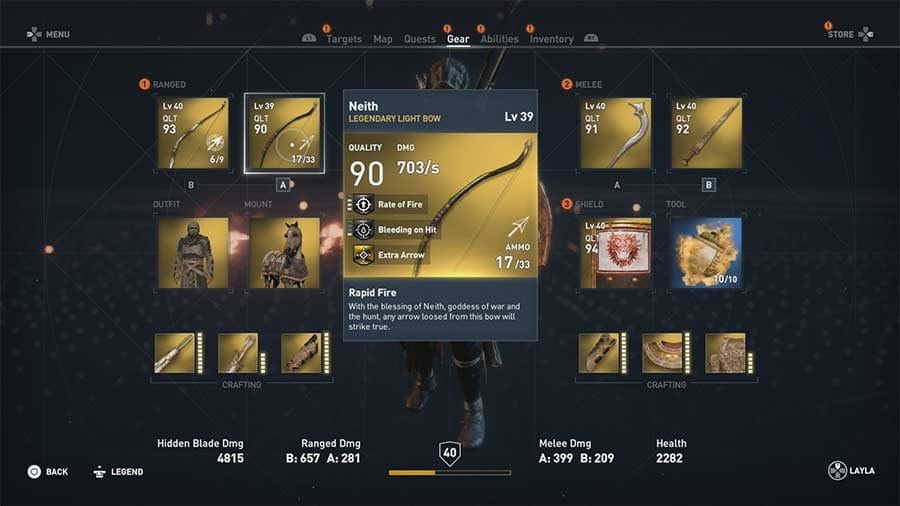 Best Weapons In Assassins Creed Origins - Neith