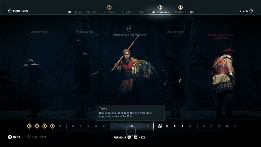 How To Increase Mercenary Tier Level In Assassin's Creed Odyssey Next Tier