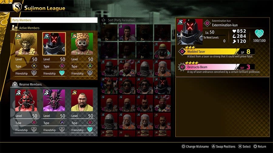 An image showing several of the strongest Sujimon teams as an example to readers