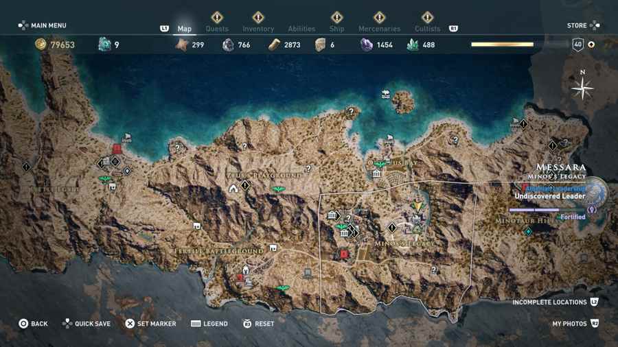 Minotaur Location AC Odyssey