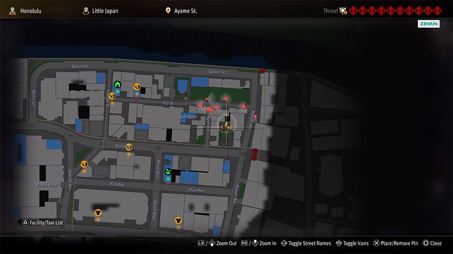 A map showing where to find Dondoko Island Guest Ringmaster Yasuda