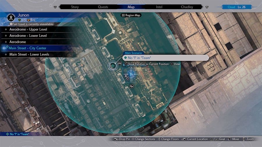A map showing where to find Seventh Infantry Location #2