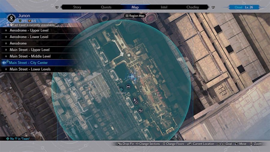A map showing where to find Seventh Infantry Location #5