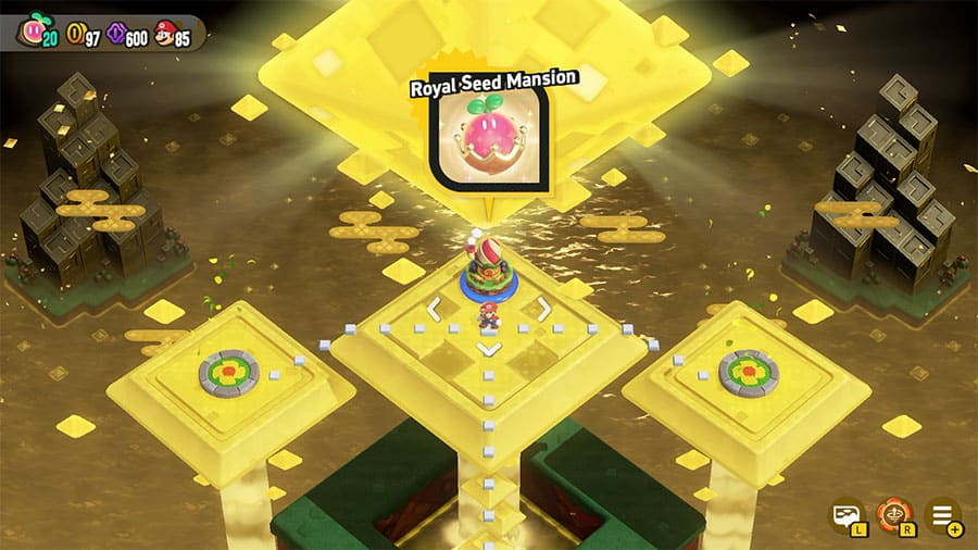 A map showing where to find the Shining Falls (W3) Special World Entrance