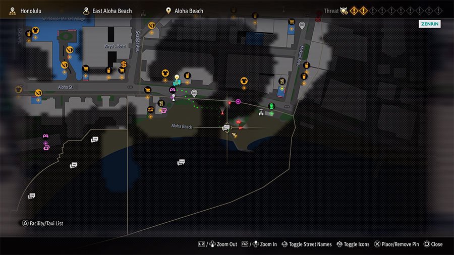 A map showing where to start Substory 10 Coming Out Of Her Shell
