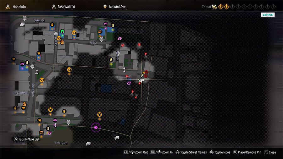 A map showing where to start Substory 12 Saved By Kindness
