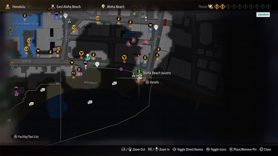 A map showing where to start Substory 13 Rock And Roil