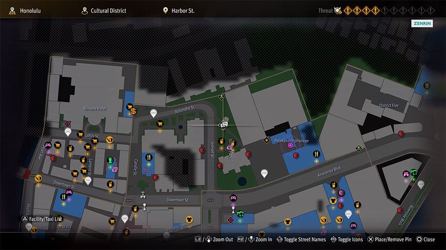 A map showing where to start the substory Substory 23 The More The Plumeria