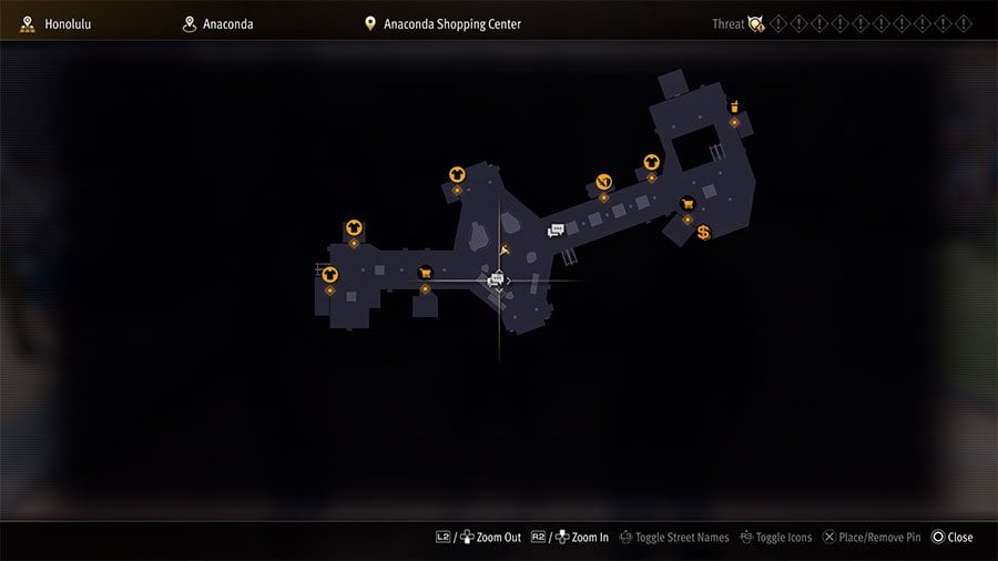 A map showing where to start Substory 25 Embrace Your Wild Side