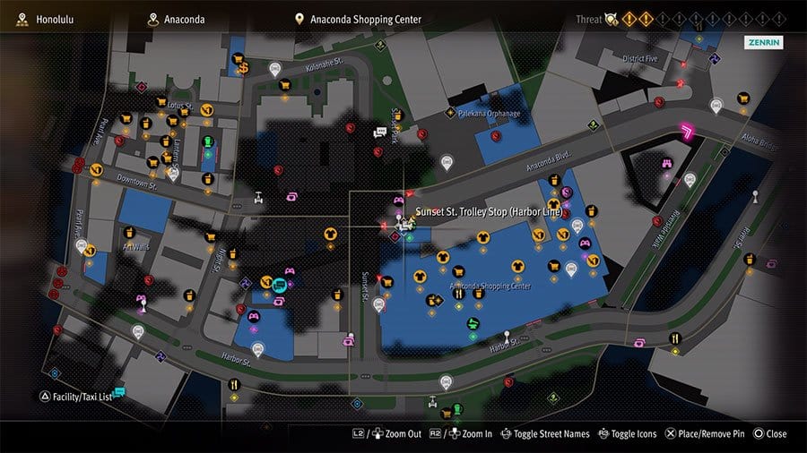 A map showing where to start Substory 29 Litterbugged