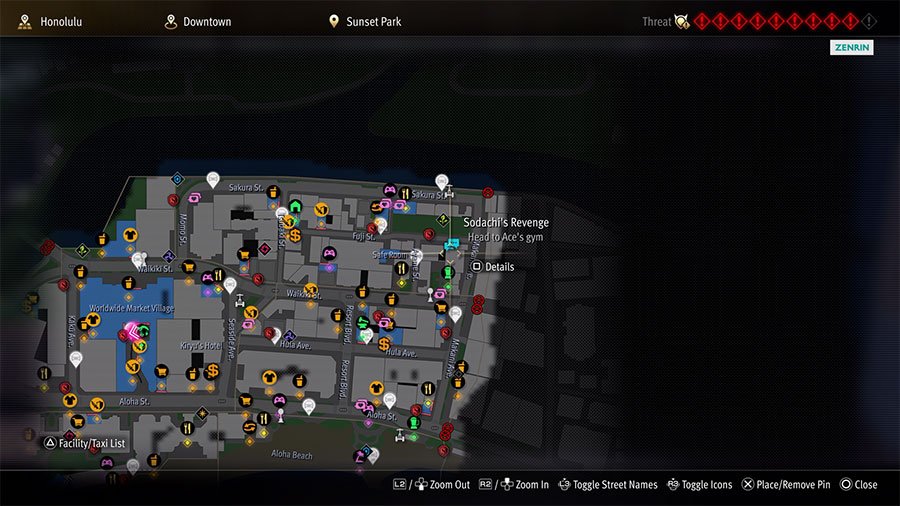 A map showing where to start Substory 41 Sodachis Revenge