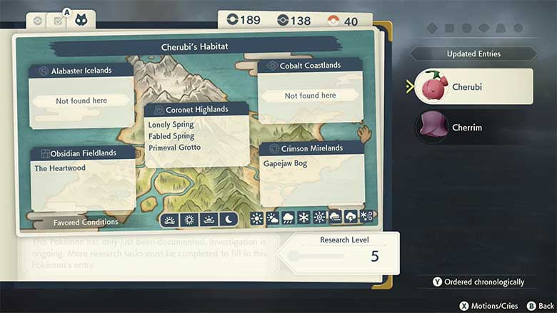 Where To Catch Cherrim In Pokemon Legends Arceus
