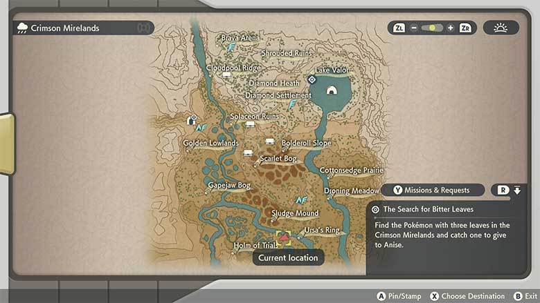 Where To Find The Pokemon With Three Leaves On Its Head In Pokemon Legends Arceus