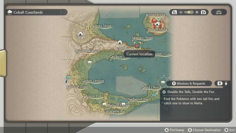 Where To Find The Pokemon With Two Tail Fins In Pokemon Legends Arceus